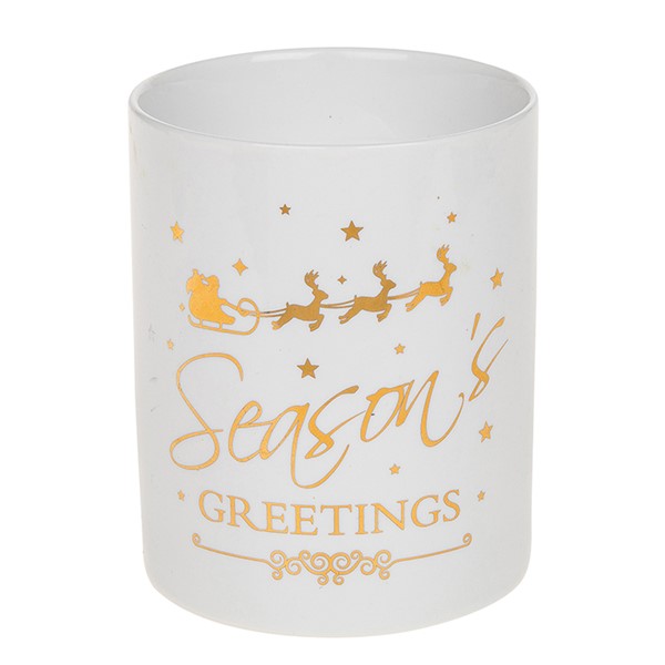 Seasons Greetings Candle Large