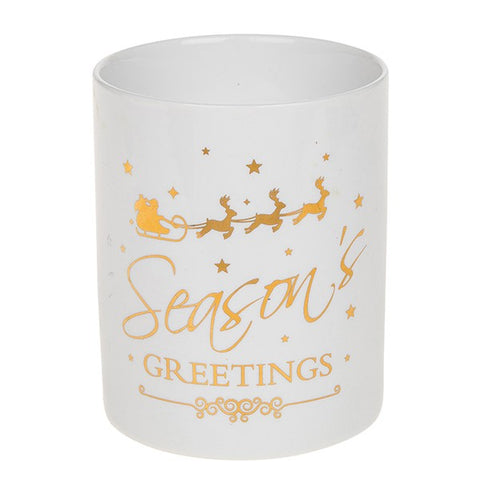 Seasons Greetings Candle Large