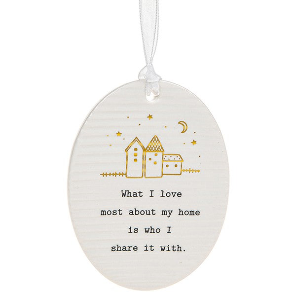 Thoughtful Words Oval Plaque Home