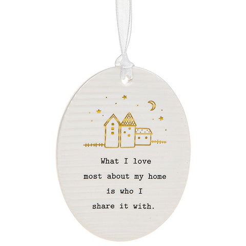 Thoughtful Words Oval Plaque Home