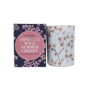 Candlelight Japan Small Wax Filled Pot Candle Japanese Wild Summer Cherry