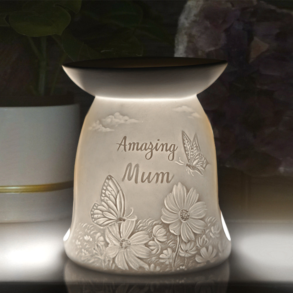 Cello Wax Melt Burner Porcelain - Amazing Mum