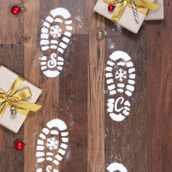 Santa Footprint Stencils