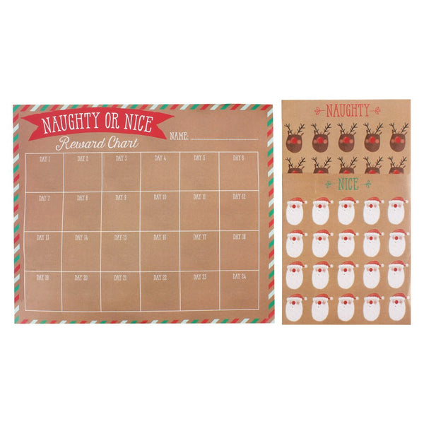 Naughty or Nice Countdown Chart