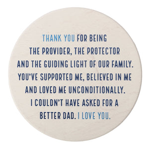 Splosh Dad Thank You Ceramic Coaster