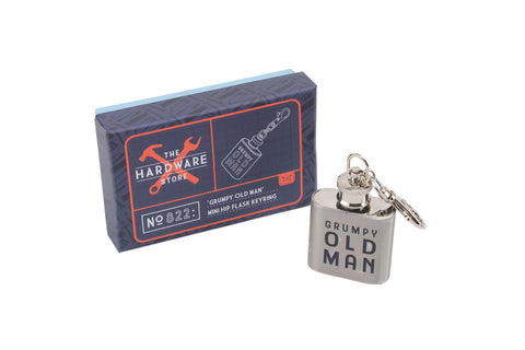 The Hardware Store - Grumpy Old Man Flask Keyring