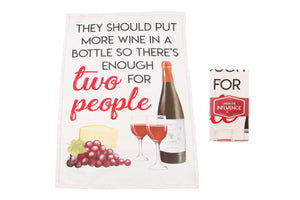 Tea Towel - They should put more wine