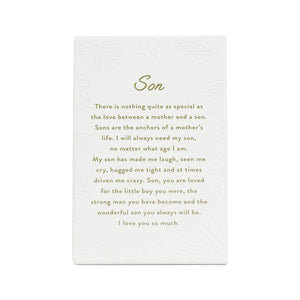 Inspired by their previous best-selling Life Quotes range, Precious Quotes include 12 different verses, with each Quote a meaningful gift idea for someone special. Conveying a custom themed message in a 3D embossed text upon delicate etched floral designs, each Precious Quote also comes with its own custom gift box that features exquisite gold foil detail and personalised ‚“To‚ and ‚“From‚ fields.