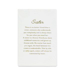 Inspired by their previous best-selling Life Quotes range, Precious Quotes include 12 different verses, with each Quote a meaningful gift idea for someone special. Conveying a custom themed message in a 3D embossed text upon delicate etched floral designs, each Precious Quote also comes with its own custom gift box that features exquisite gold foil detail and personalised ‚“To‚ and ‚“From‚ fields.