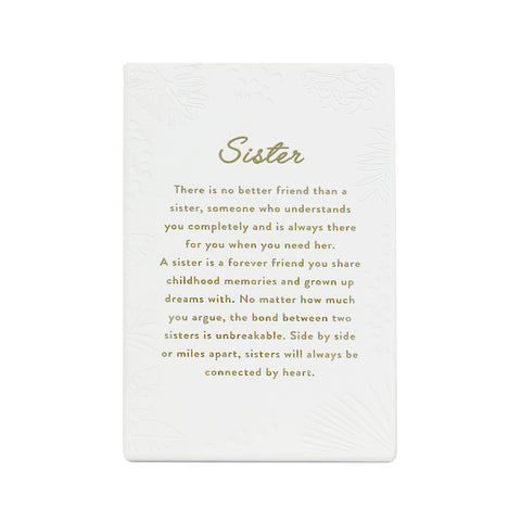 Inspired by their previous best-selling Life Quotes range, Precious Quotes include 12 different verses, with each Quote a meaningful gift idea for someone special. Conveying a custom themed message in a 3D embossed text upon delicate etched floral designs, each Precious Quote also comes with its own custom gift box that features exquisite gold foil detail and personalised ‚“To‚ and ‚“From‚ fields.