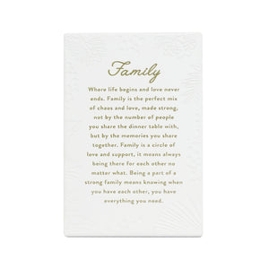 Inspired by their previous best-selling Life Quotes range, Precious Quotes include 12 different verses, with each Quote a meaningful gift idea for someone special. Conveying a custom themed message in a 3D embossed text upon delicate etched floral designs, each Precious Quote also comes with its own custom gift box that features exquisite gold foil detail and personalised ‚“To‚ and ‚“From‚ fields.