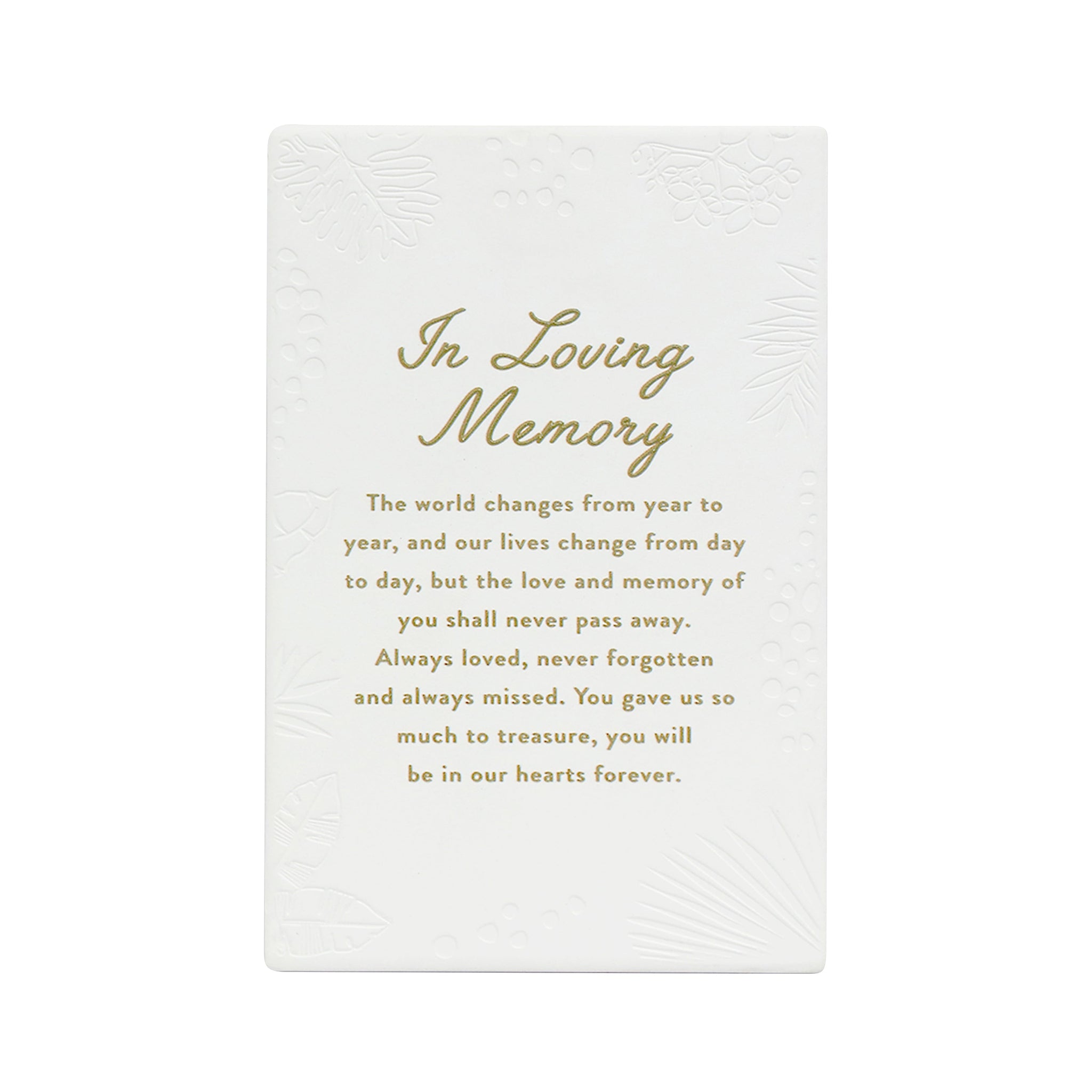 Inspired by their previous best-selling Life Quotes range, Precious Quotes include 12 different verses, with each Quote a meaningful gift idea for someone special. Conveying a custom themed message in a 3D embossed text upon delicate etched floral designs, each Precious Quote also comes with its own custom gift box that features exquisite gold foil detail and personalised ‚“To‚ and ‚“From‚ fields.