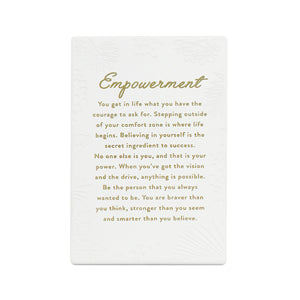 Inspired by their previous best-selling Life Quotes range, Precious Quotes include 12 different verses, with each Quote a meaningful gift idea for someone special. Conveying a custom themed message in a 3D embossed text upon delicate etched floral designs, each Precious Quote also comes with its own custom gift box that features exquisite gold foil detail and personalised ‚“To‚ and ‚“From‚ fields.