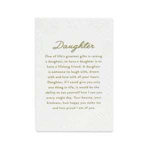 Inspired by their previous best-selling Life Quotes range, Precious Quotes include 12 different verses, with each Quote a meaningful gift idea for someone special. Conveying a custom themed message in a 3D embossed text upon delicate etched floral designs, each Precious Quote also comes with its own custom gift box that features exquisite gold foil detail and personalised ‚“To‚ and ‚“From‚ fields.