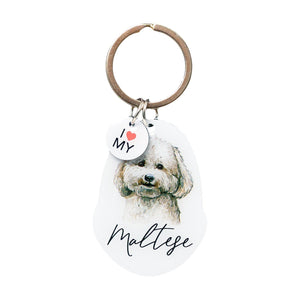 Splosh Pet Keyring - Maltese