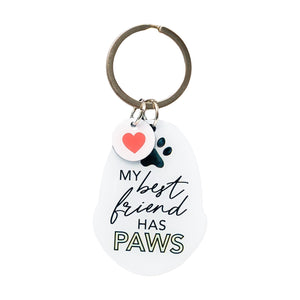 Splosh Pet Keyring - Best Friend Has Paws