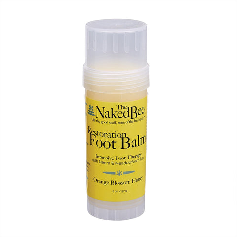 Naked Bee Orange Blossom Honey Restoration Foot Balm 2oz